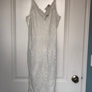 NWT Angl Floral lace cami pencil dress  size L